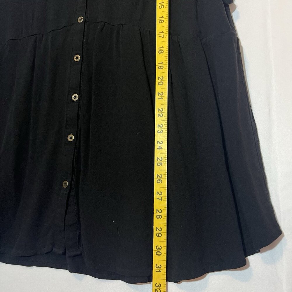 Torrid 4 Women Top Plus Size 4X Black Stretch Short Sleeve Lightweight Lace - Picture 7 of 9